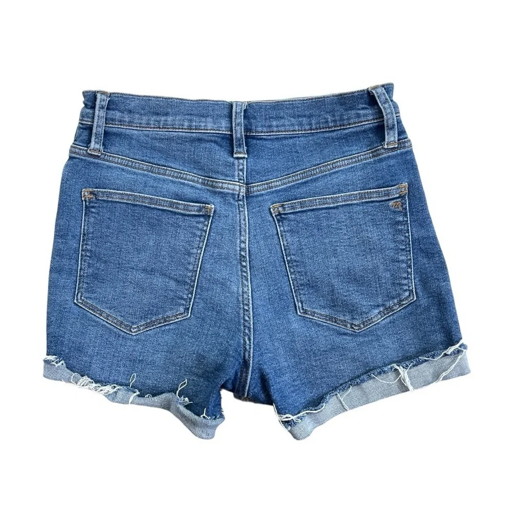Madewell High-Rise Denim Shorts size 25 in Medium Wash